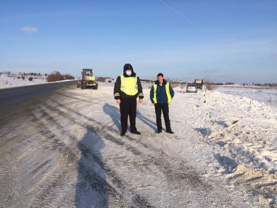 Начальник Госавтоинспекции Боготола обследовал федеральную трассу Р-255 «Сибирь»