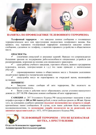 Профилактика телефонного мошенничества