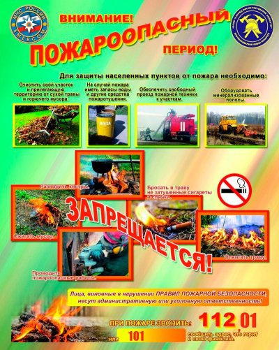 Внимание! Пожароопасный период!!!