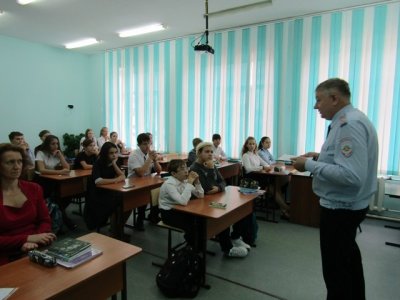 Начальник Межмуниципального отдела встретился со школьниками