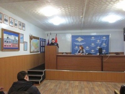 В полиции прошел урок для правового класса